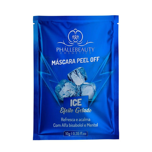 Máscara facial ice . Efecto helado