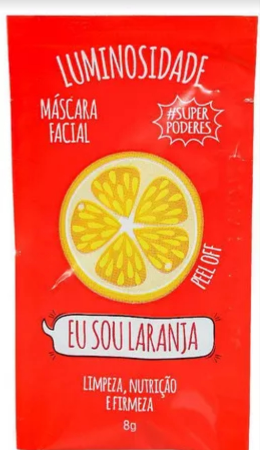 Máscara facial de naranja