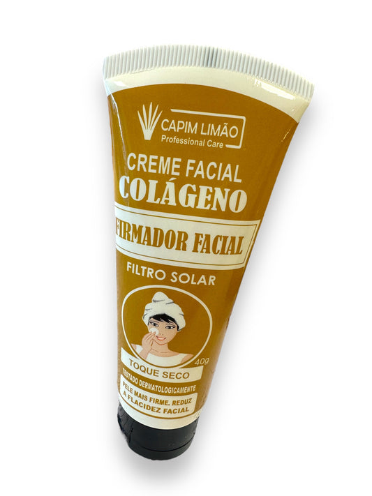 Crema facial con colágeno y filtro solar