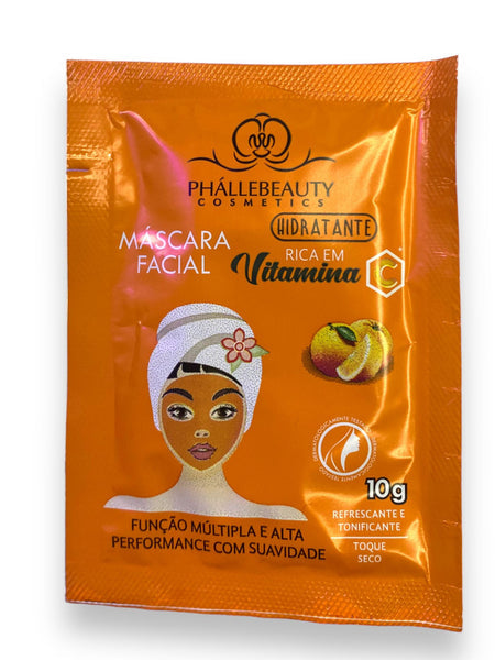 Máscara facial vitamina C