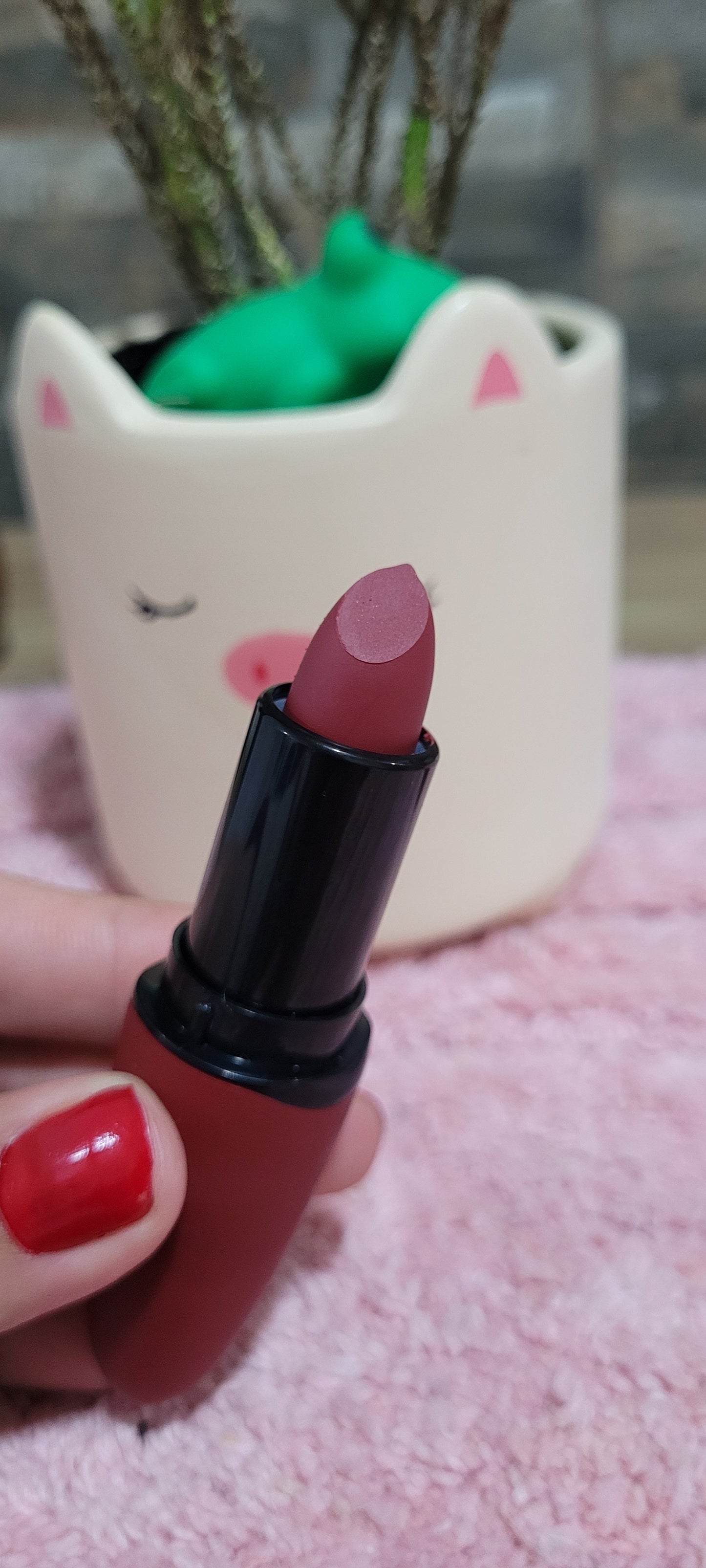 Labial matte beauty model