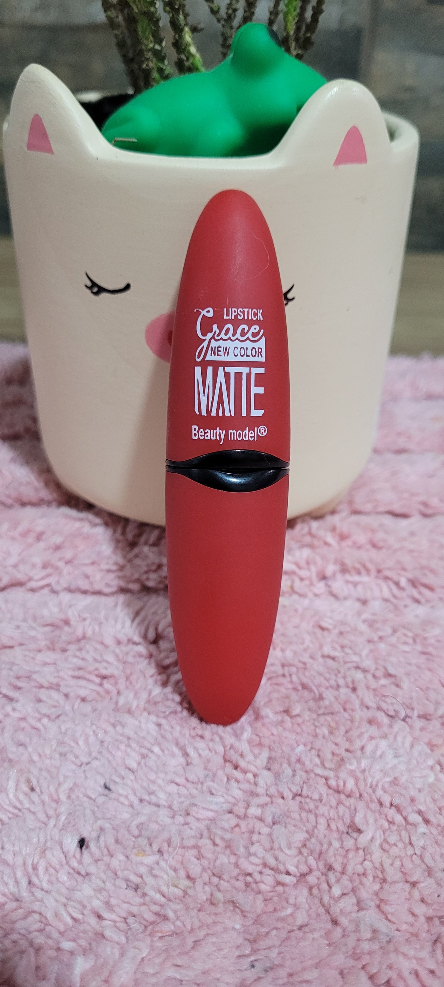 Labial matte beauty model